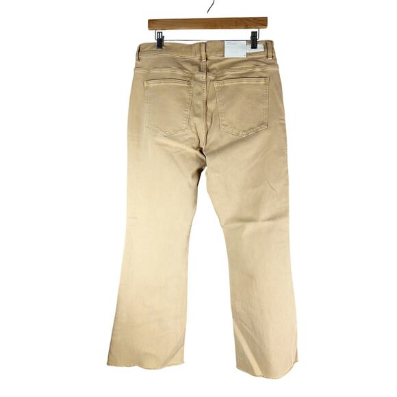 DL1961 Bridget Boot Cut Cropped Pants Size 32 Sand Neutral - Picture 3 of 13